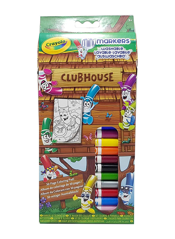 

Crayola Mini Washable Markers, CY45714, Multicolor