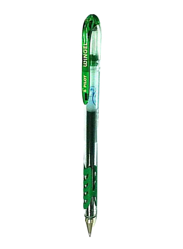بايلوت طقم أقلام وينجل رولربال 12 قطعة، 0.7 ملم ناعم، أخضر