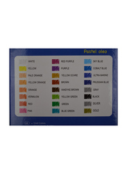 بيليكان أقلام تلوين باستيل زيت دائرية، 24 قطعة، M229624C، ألوان متعددة