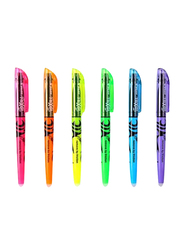 Pilot 6-Piece Frixion Soft Color Pastel Erasable Highlighters Markers Pen, Multicolor