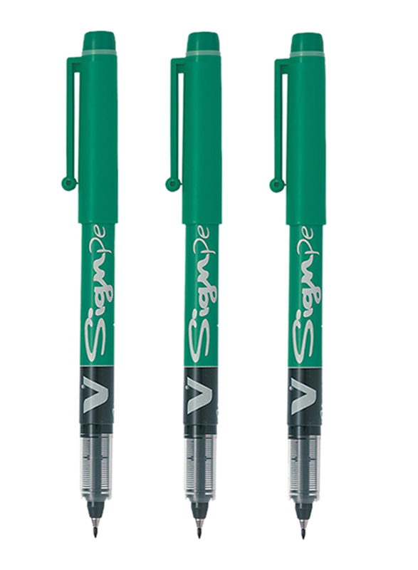 بايلوت طقم أقلام حبر سائل مكون من 12 قطعة، أخضر