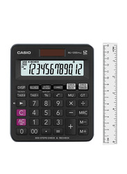 Casio Plus Basic Calculator, MJ-120D, Black