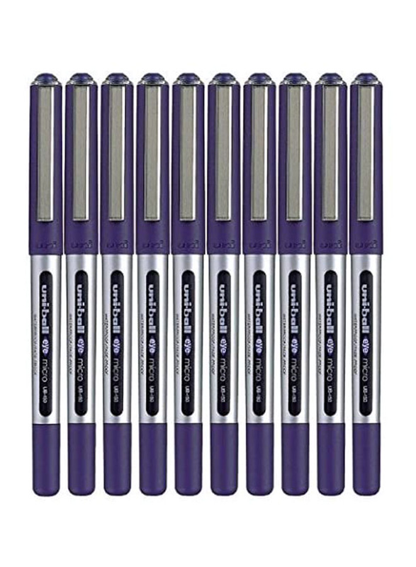 يوني بول مجموعة أقلام حبر آي مايكرو جل يوني ميتسوبيشي من 12 قطعة، 0.5 مم، UB-150، أزرق