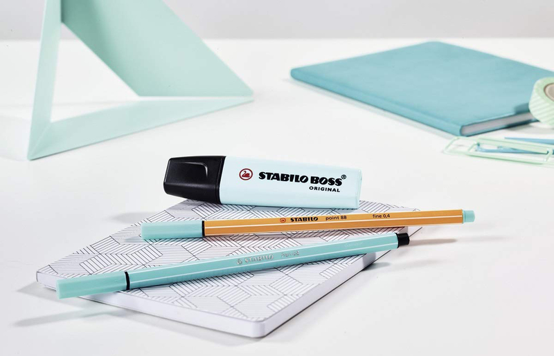 Stabilo 6-Piece Boss Original Pastel Highlighter Pen Set, 2mm/5mm, Assorted Color