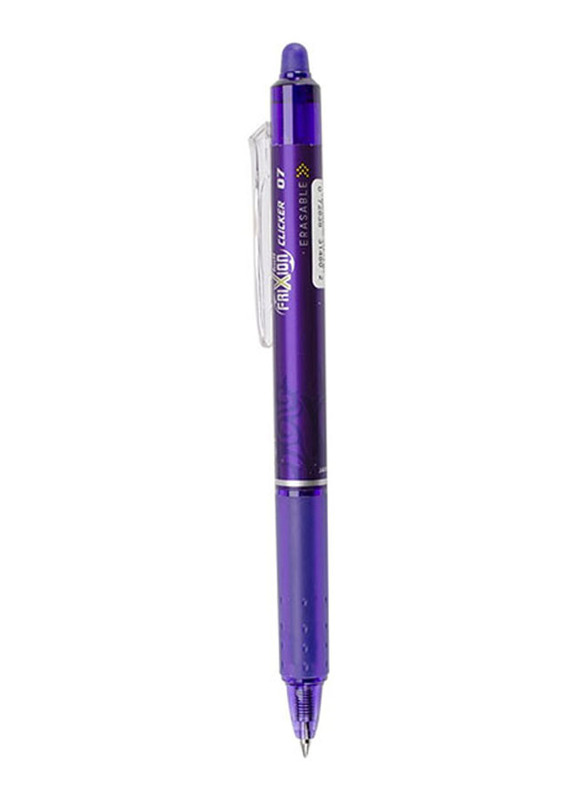 بايلوت فريكسيون كليكر مجموعة أقلام جل قابلة للمسح 12 قطعة، 0.7 مللي متر، أزرق