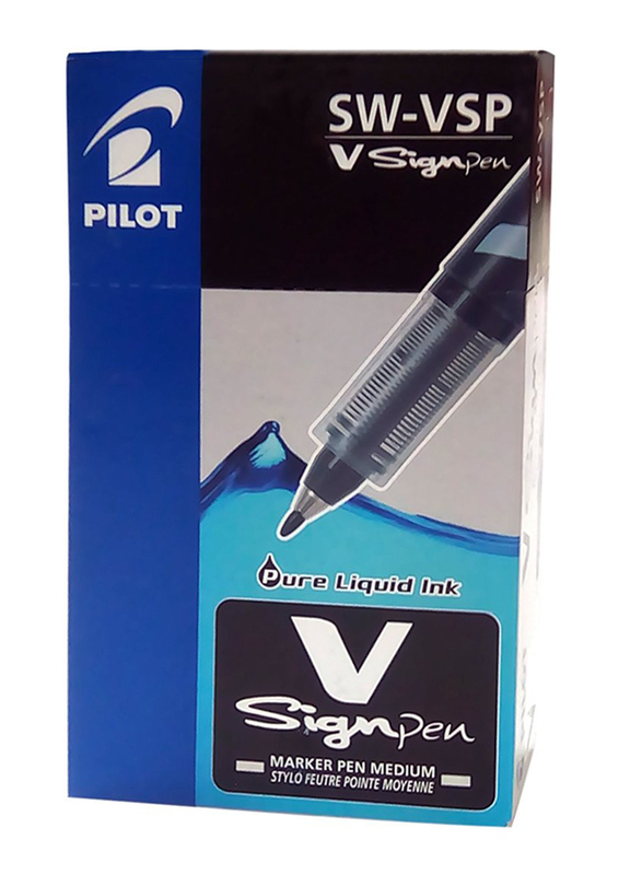 Pilot 12-Piece V Sign Rollerball Pen Set, Black