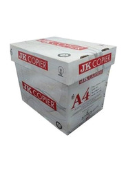 JK Copier Printing Paper, 80 GSM, A4 Size, 5 Ream, White