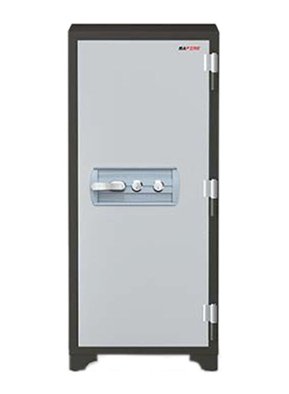 

Safire Fire Resistant Safe with 2 Keylocks, 2 Shelf and 1 Drawer, FR 1060-2 KL, Grey