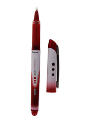 بايلوت طقم أقلام الكرة الدوارة V Ball Grip 12 قطعة، 0.5 مم، أحمر