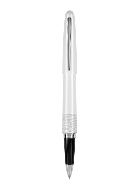 بايلوت قلم حبر سائل فاونتن جل من مجموعة مستر أنيمال، 0.7 ملم، برميل غير لامع مع لمسات مرقطة، أسود