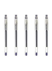 بايلوت قلم حبر هلامي ألترا فايت بوينت Hi-Tec-C، مجموعة من 5 قطع، 0.4 مم، Lh-20c4، أزرق