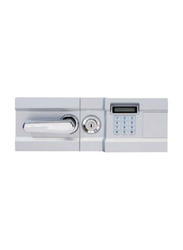 Eiko 4 Shelf 1 Drawer Fire Resistant Safe with Digital Lock and Key Lock, 705 Ekg, Light Grey