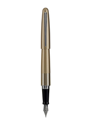 بايلوت قلم حبر بتصميم متعرج من مجموعة متروبوليتان، سن متوسط، 91103، برميل ذهبي/ أسود