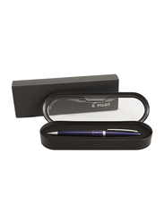 Pilot MR Animal Collection Fountain Ball Point and Pencil Gift Set with Matte Plum Leopard Accent, Black