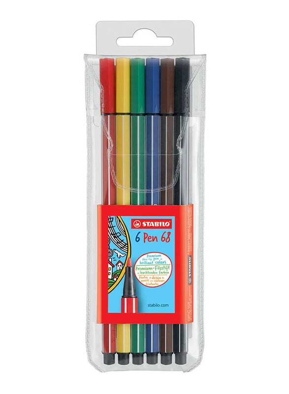 

Stabilo Pen 68 Sketch Pen, 6 Pieces, Assorted Colors