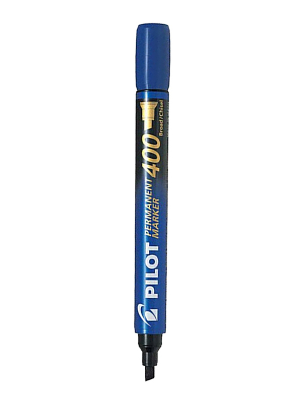بايلوت مجموعة أقلام تحديد دائمة برأس إزميل من 12 قطعة، أزرق