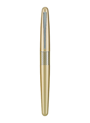 بايلوت قلم حبر بتصميم متعرج من مجموعة متروبوليتان، سن متوسط، 91103، برميل ذهبي/ أسود