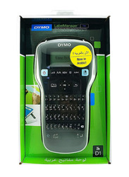 Dymo D1 Label Manager with English & Arabic Keyboard, Lm160 D1, Black
