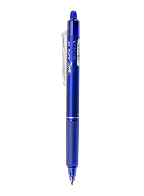 بايلوت فريكسيون فاين بوينت كليكر مجموعة أقلام مفتوحة قابلة للمسح 12 قطعة، أزرق