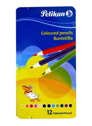Pelikan Color Pencil Metal Case, 12 Pieces, Multicolor