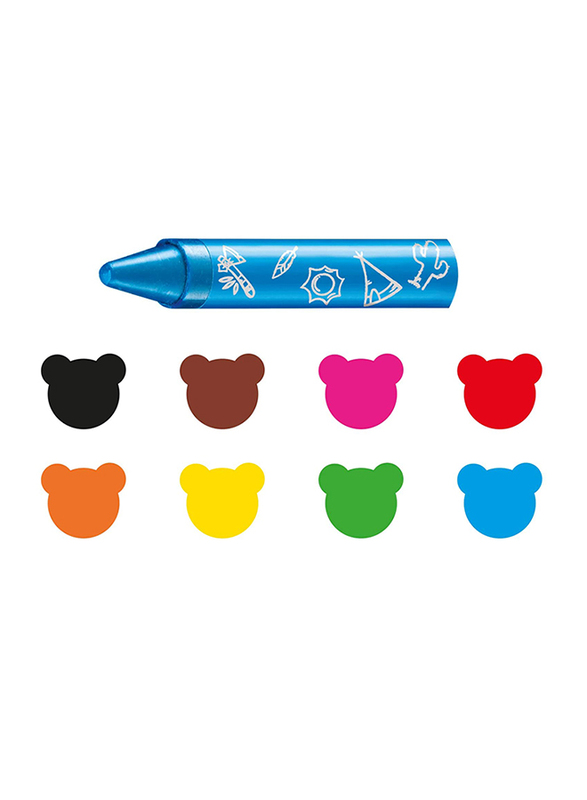 Carioca Baby Wild Crayons Set, 8 Pieces, Multicolour