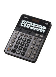 Casio 12-Digit Basic Calculator, DS-2B, Black/Grey