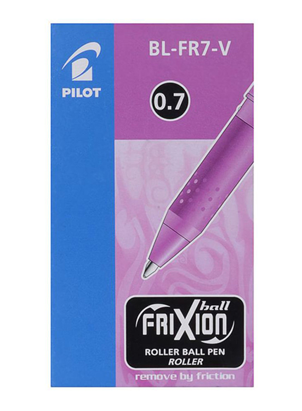 بايلوت مجموعة أقلام حبر فريكسيون رولر 12 قطعة، bl-fr7-v، 0.7 مم، أرجواني