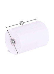 Thermal Paper Till Cash Register Rolls, 57 x 40mm, 100 Pieces, White