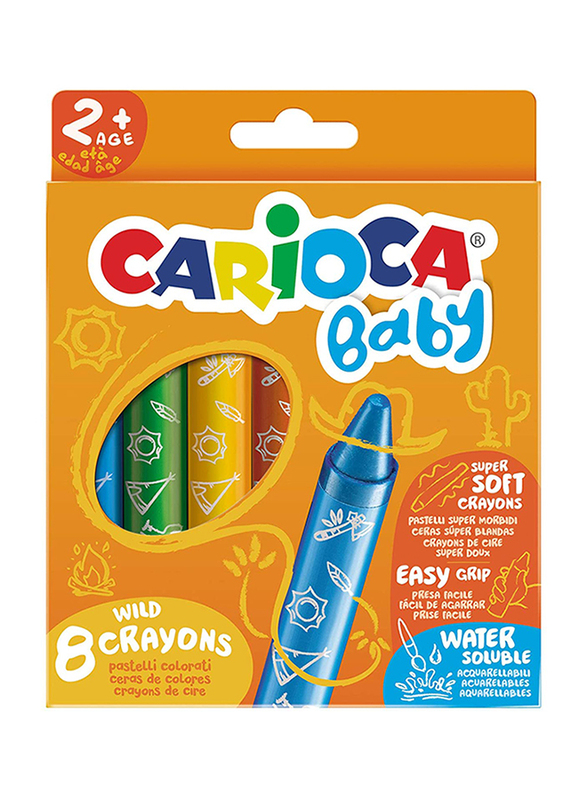 كاريوكا أقلام تلوين للأطفال، 8 قطع، ألوان متعددة