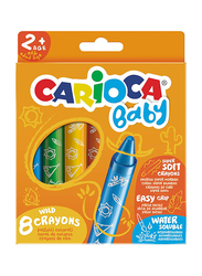 Carioca Baby Wild Crayons Set, 8 Pieces, Multicolour