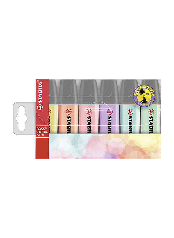 ستابيلو مجموعة أقلام تحديد بوس أوريجنال مكون من 6 قطع، 2 مم / 5 مم، ألوان متنوعة