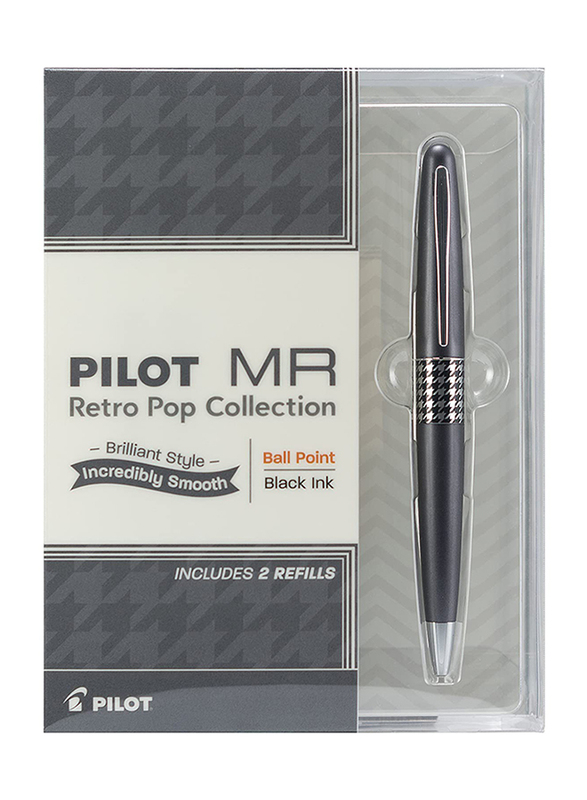 Pilot Ball Point Pen Gift Box, 1mm, 91942, Grey, Charcoal Grey
