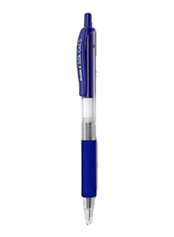 دبل إيه قلم سلك جل من 12 قطعة بمقبض ناعم، 0.7 مم، أزرق