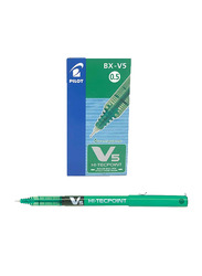بايلوت طقم أقلام حبر سائل V5، 12 قطعة، 0.5 ملم، أخضر