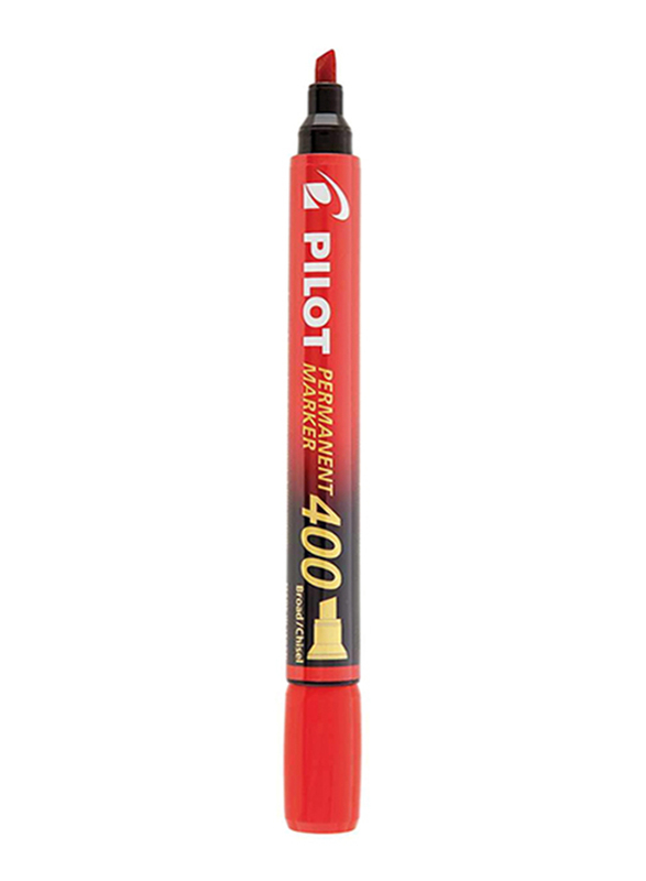 بايلوت مجموعة أقلام تحديد دائمة من 12 قطعة، Sca-400، أحمر