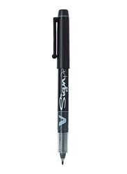 بايلوت مجموعة أقلام حبر سائلة من 6 قطع على شكل حرف V من اللباد، 0.6 مم، أسود/ أزرق
