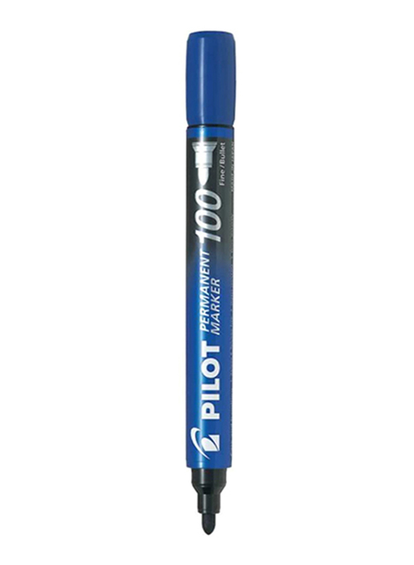 Pilot 12-Piece Bullet Tip Permanent Marker Set, Blue