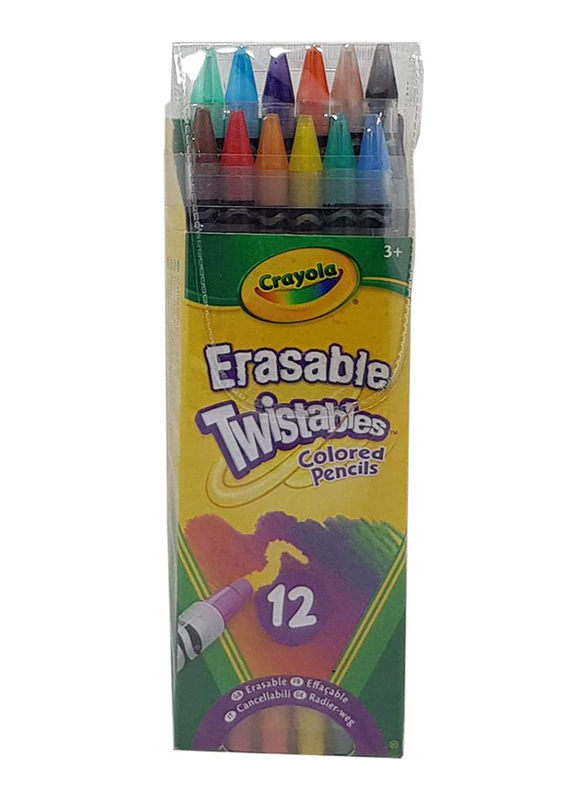 كرايولا مجموعة أقلام تلوين قابلة للمسح، CY687508، 12 قطعة، ألوان متعددة