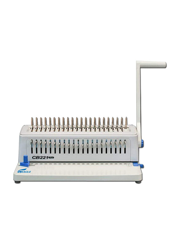 

Eagle Spiral Binding Comb-Manual Machine, CB-221 Plus, Grey