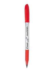 بايلوت مجموعة أقلام تخطيط الأقراص المضغوطة إكسترا فاين من 12 قطعة، أحمر