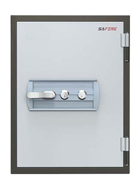 

Safire Vertical Fire Resistant Safe with 1 Shelf and 1 Tray, FR 40-2KL, Grey