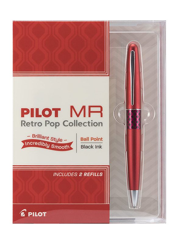 Pilot Ball Point Pen Gift Box, 1mm, 91942, Red, Charcoal Grey