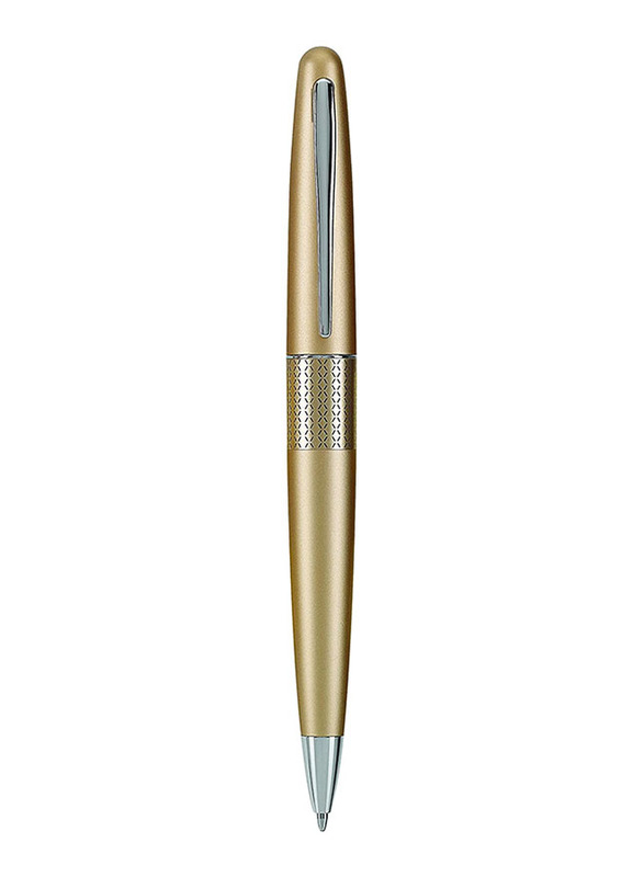 Pilot Metropolitan Collection Zigzag Design Ball Point Pen, Medium Point, Gold Barrel, 1.0mm, Black