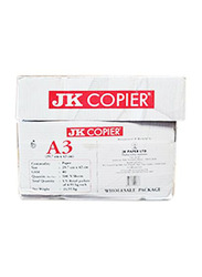JK Copier Printing Paper, 80 GSM, A3 Size, 5 Ream, White