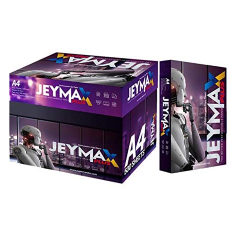 

Jeymax Plus A4 Paper 80gsm 500 Sheets per Ream /5 Reams per Box