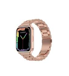 Earldom SW7 Smart Watch, Step Counting, Bluetooth, IP68 - Rose Gold