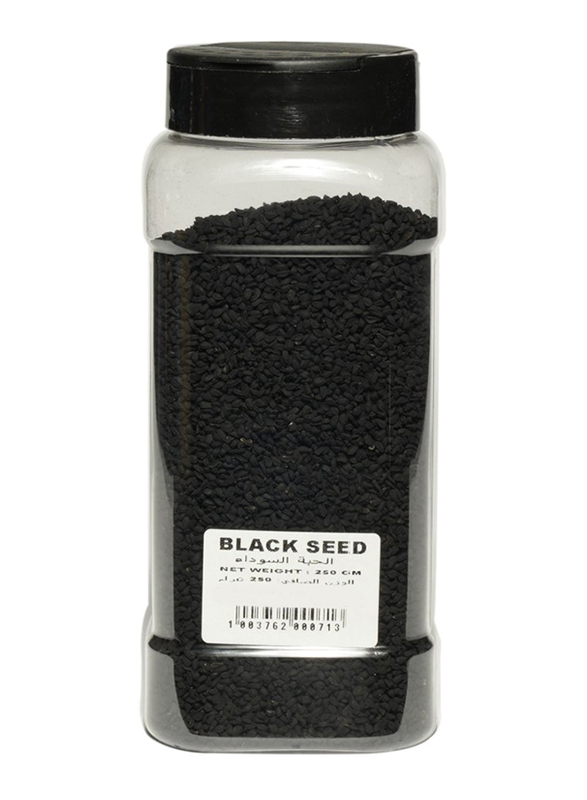 كيزا زجاجة بذور كالونجي سوداء نقية وطبيعية 100٪ ، 250 جرام