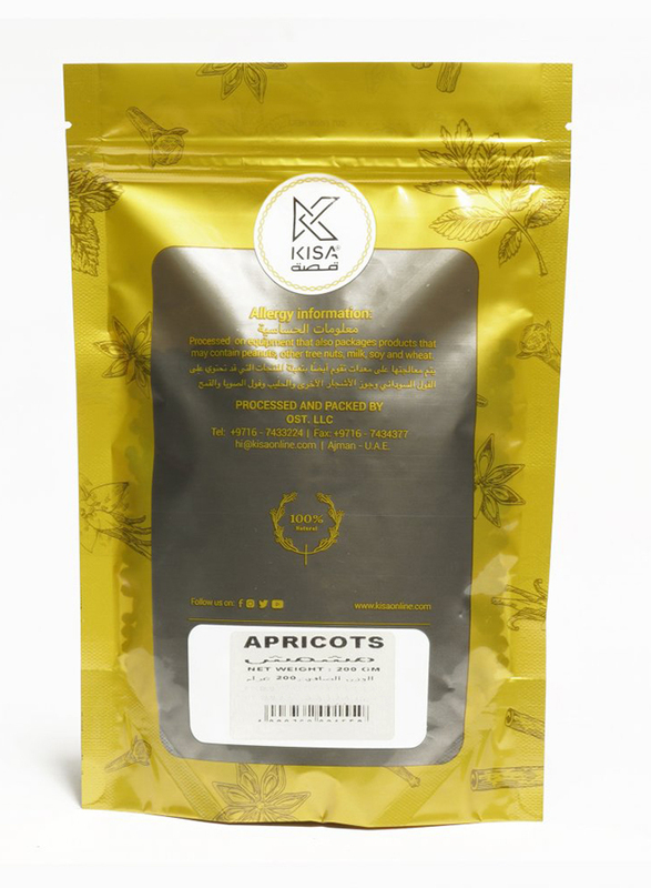 Kisa 100% Pure and Natural Dry Apricot, 200g