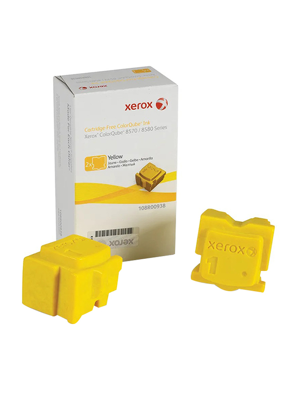 Xerox 108R00938 Colorqube Yellow Ink 2 Sticks Cartridge