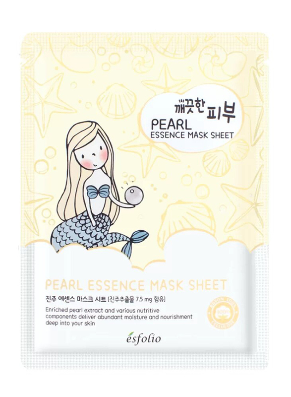 Esfolio Pure Skin Pearl Essence Mask Sheet, 25ml